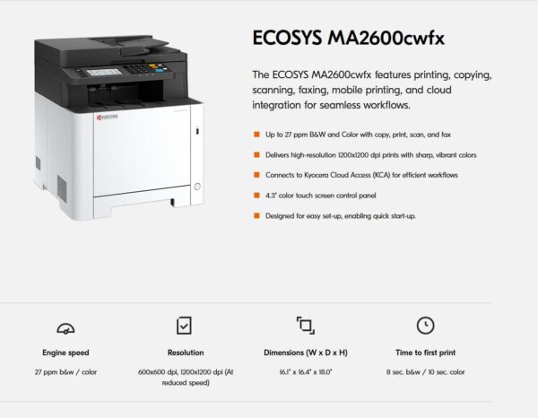 Kyocera ECOSYS MA2600cwfx 110C0D2US0