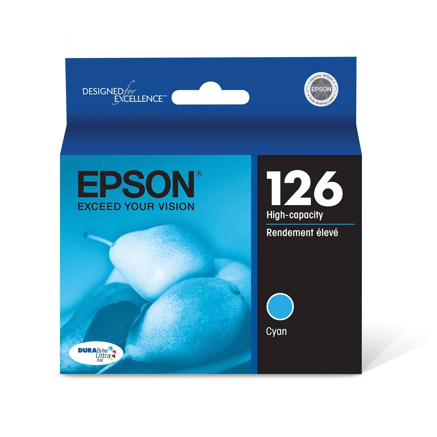 Epson 126 High-Capacity Cyan Ink Cartridge [T126220S]