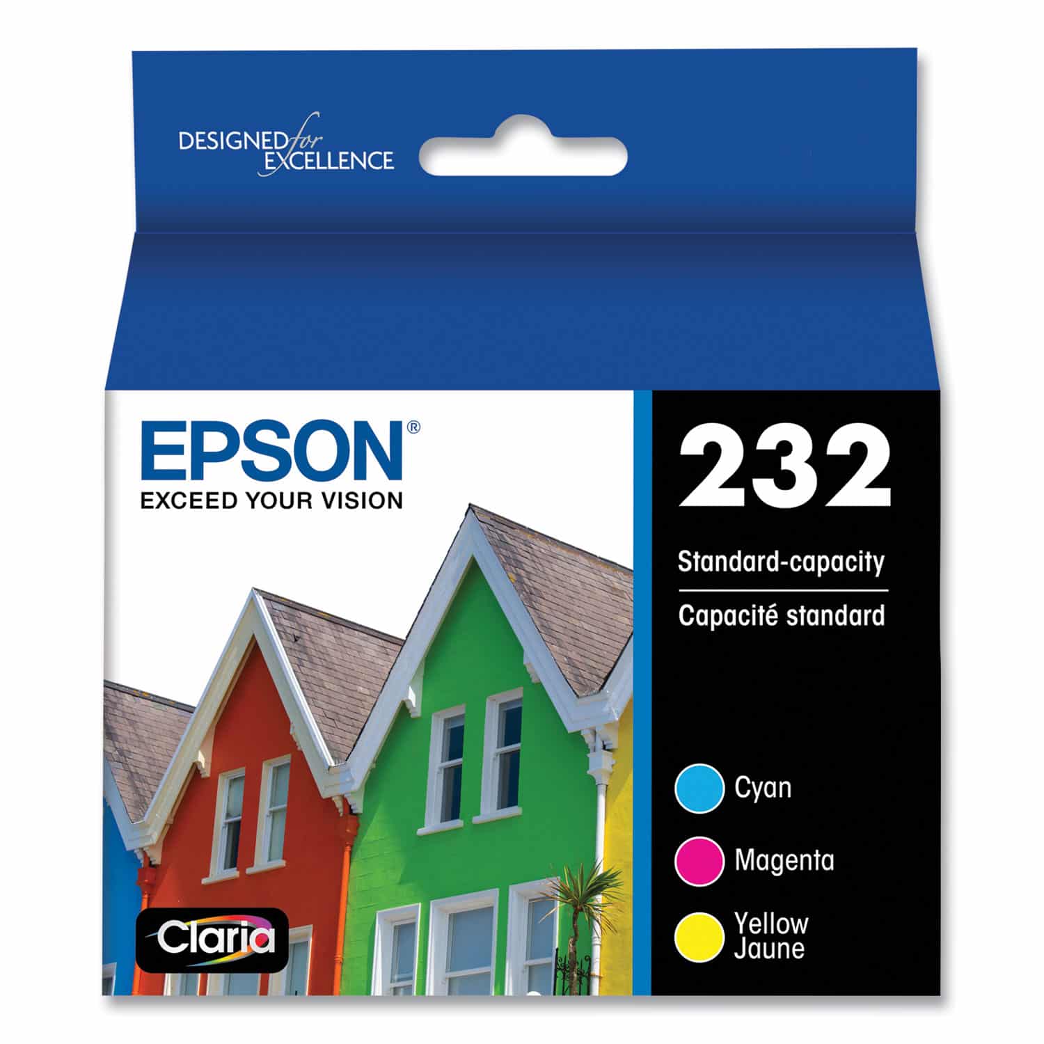 Epson 232 Color Ink Cartridges C/M/Y 3-Pack [T232520S]