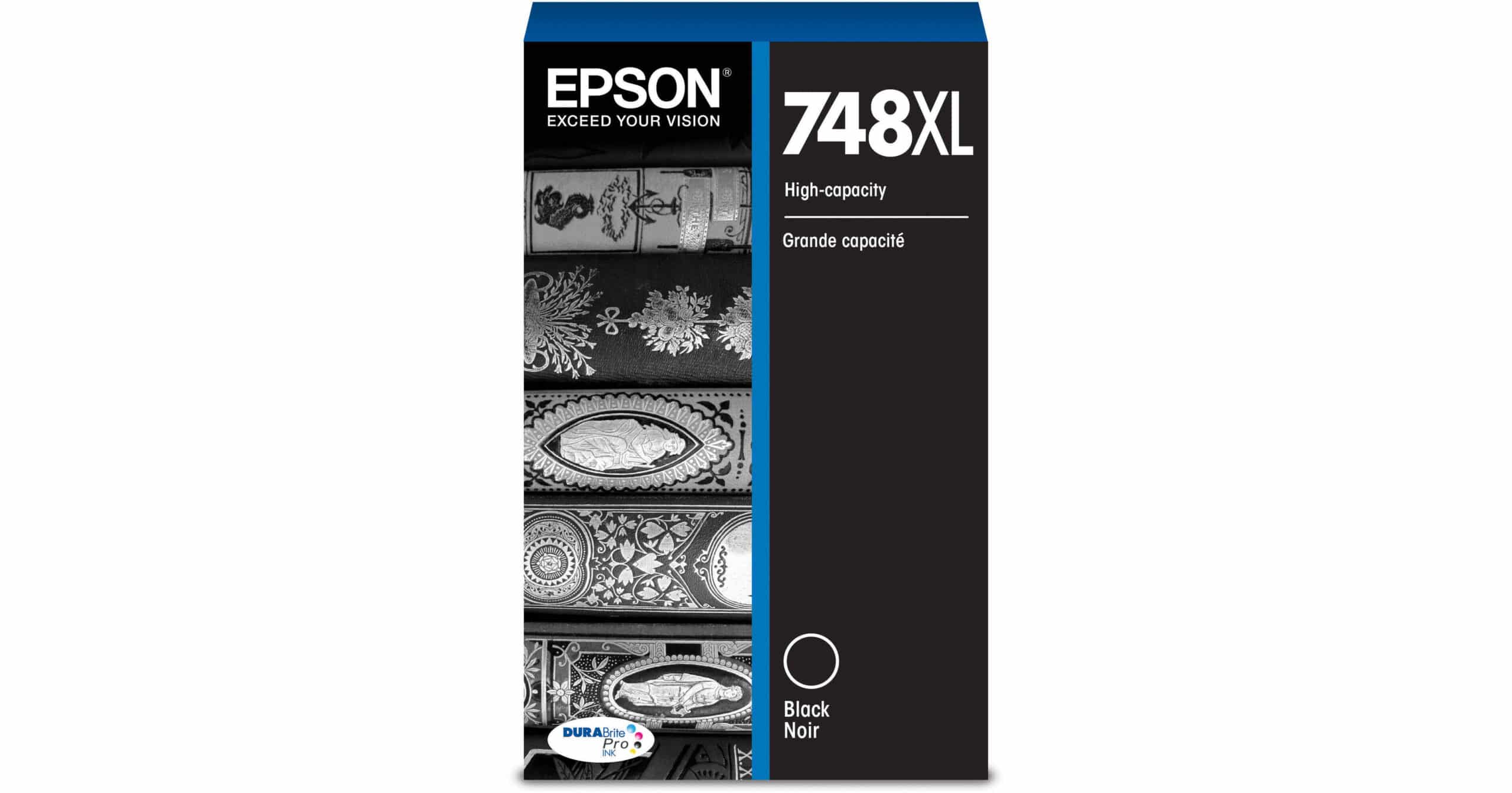 Epson DURABrite Pro 748XL High Capacity Black Ink Cartridge [T748XL120]