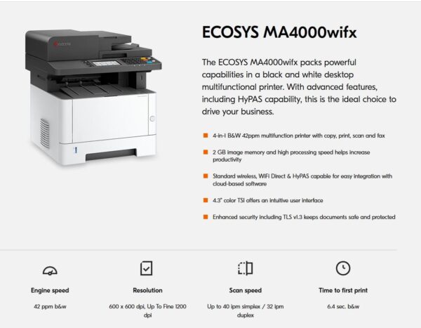 Kyocera ECOSYS MA4000wifx 110C1D2US0